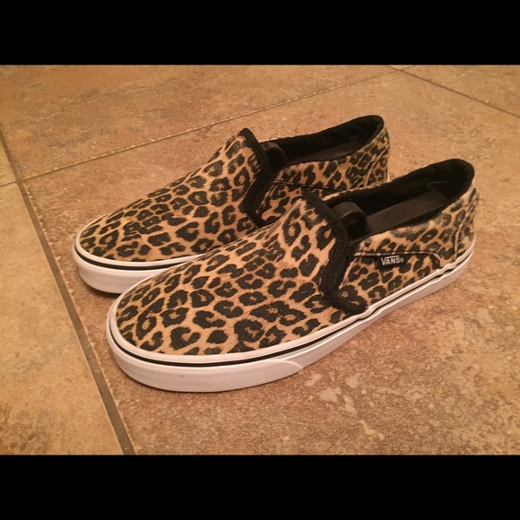 cheetah print vans slip on